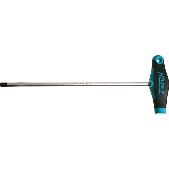 HAZET Schraubendreher ∙ mit T-Griff 828-2.5 ∙ Innen Sechskant Profil ∙ SW 2,5 mm