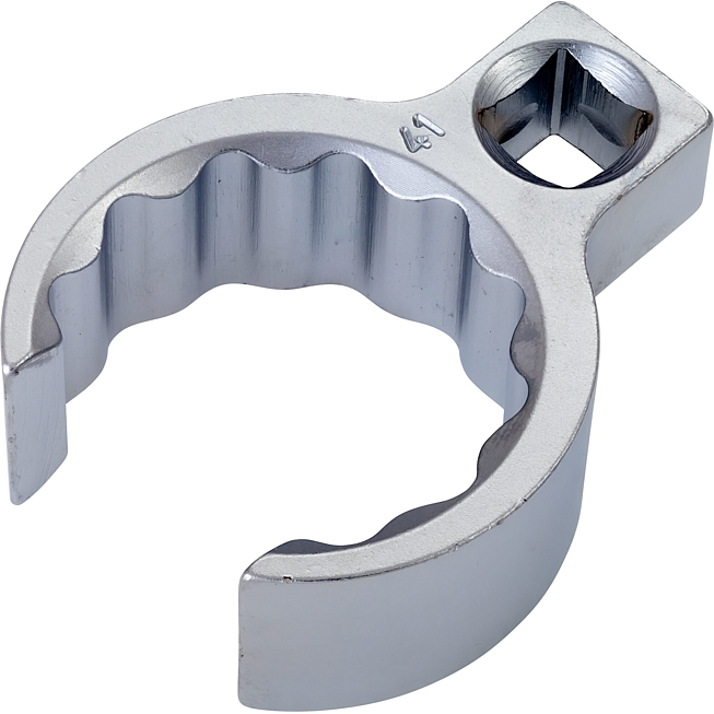 HAZET Ringschlüssel ∙ offen 848Z-41 ∙ 1/2 Zoll (12,5 mm) Vierkant hohl ∙ Außen Doppelsechskant Profil ∙ SW 41 mm ∙ Innenvierkant 12,5 = <sup>1</sup>⁄<sub>2</sub>″