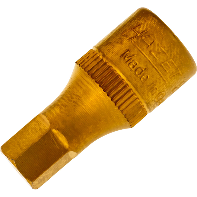 HAZET Schraubendreher-Steckschlüsseleinsatz 8501-7 ∙ 1/4 Zoll (6,3 mm) Vierkant hohl ∙ Innen Sechskant Profil ∙ SW 7 mm