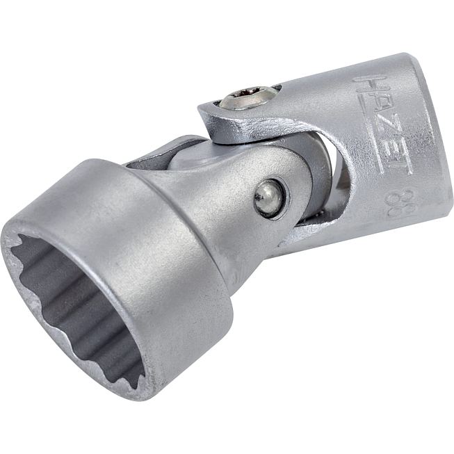 HAZET Gelenk Steckschlüsseleinsatz 880G-Z18 ∙ 3/8 Zoll (10 mm) Vierkant hohl ∙ Außen Doppelsechskant-Tractionsprofil ∙ SW 18 mm