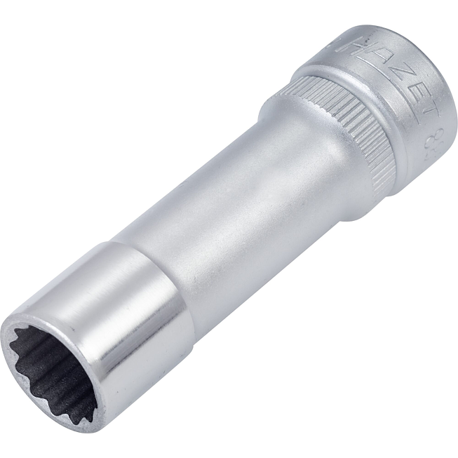 HAZET Steckschlüsseleinsatz 880TZ-10 ∙ 3/8 Zoll (10 mm) Vierkant hohl ∙ Außen Doppelsechskant-Tractionsprofil ∙ SW 10 mm