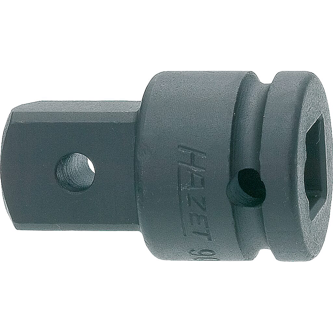 HAZET Vergrößerungsstück 9007S-1 ∙ 1/2 Zoll (12,5 mm) Vierkant hohl ∙ 3/4 Zoll (20 mm) Vierkant massiv ∙ Länge: 49 mm