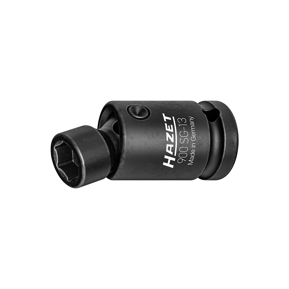 HAZET Klucz nasadowy udarowy z przegubem 900SG-13 ∙ Zabierak kwadratowy drążony 1/2 cala (12,5 mm) ∙ Profil Traction z gniazdem zewnętrznym 6-kątnym ∙ Rozmiar klucza 13 mm HAZET Klucz nasadowy udarowy z przegubem 900SG-13 ∙ Zabierak kwadratowy drążony 1/2 cala (12,5 mm) ∙ Profil Traction z gniazdem zewnętrznym 6-kątnym ∙ Rozmiar klucza 13 mm