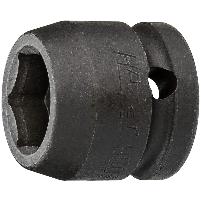 HAZET Schlag-, Maschinenschrauber Steckschlüsseleinsatz 900SK-17 ∙ 1/2 Zoll (12,5 mm) Vierkant hohl ∙ Außen Sechskant-Tractionsprofil ∙ SW 17 mm