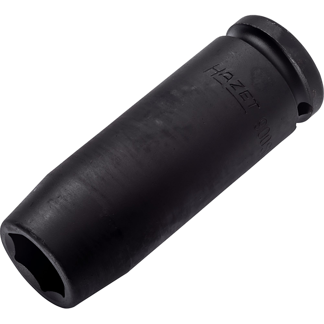 HAZET Schlag-, Maschinenschrauber Steckschlüsseleinsatz 900SLG-17 ∙ 1/2 Zoll (12,5 mm) Vierkant hohl ∙ Außen Sechskant-Tractionsprofil ∙ SW 17 mm