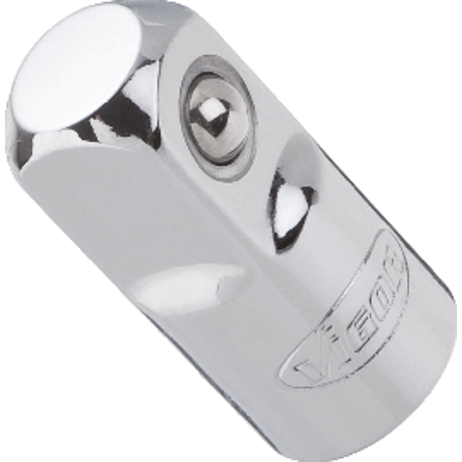 VIGOR Adapter ∙ V2108 ∙ Zabierak kwadratowy drążony 3/8 cala (10&nbsp;mm) ∙ Zabierak kwadratowy masywny 1/2 cala (12,5&nbsp;mm) ∙ 36 mm