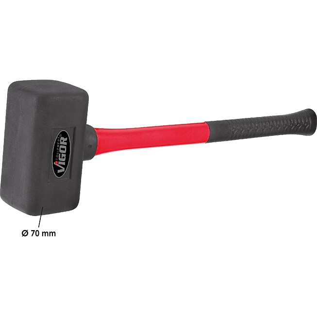 VIGOR Młotek gumowy 2,5&nbsp;kg ∙ V2235 ∙ Długość: 490 mm