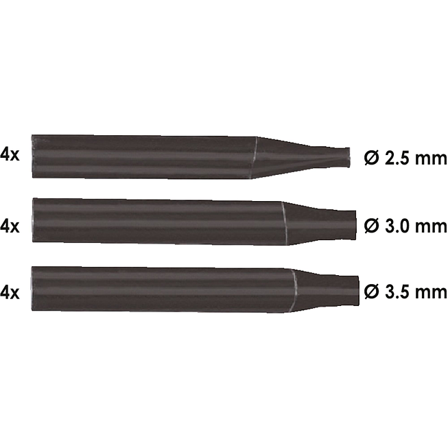 VIGOR Trzpień ⌀&nbsp;2,5&nbsp;mm ∙ V2992 ∙ 2‑częściowy ∙ Liczba narzędzi: 2