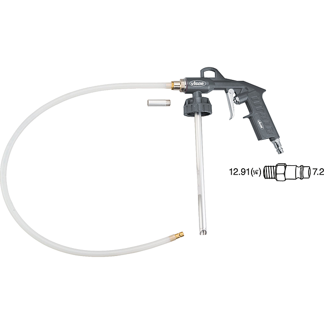 VIGOR Pistolet do środka do ochrony podwozi ∙ V4322 ∙ 3‑częściowy ∙ Liczba narzędzi: 3