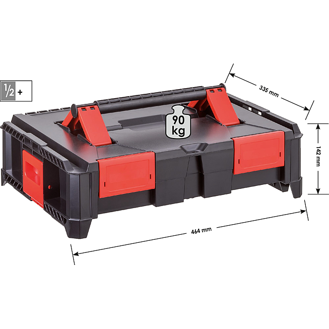 VIGOR Skrzynka Multibox ∙ L ∙ pusta ∙ V4700-L ∙ dł.&nbsp;x&nbsp;szer.&nbsp;x&nbsp;wys.: 464 mm x 335 mm x 142 mm