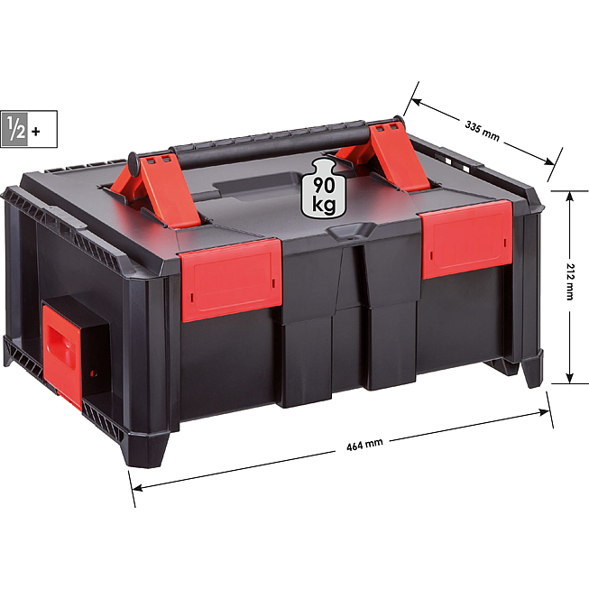 VIGOR Skrzynka Multibox ∙ XL ∙ pusta ∙ V4700-XL ∙ dł.&nbsp;x&nbsp;szer.&nbsp;x&nbsp;wys.: 464 mm x 335 mm x 212 mm