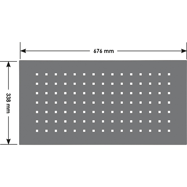 VIGOR Zestaw płyt ściennych perforowanych ∙ 676&nbsp;x&nbsp;342&nbsp;mm ∙ V6000-05 ∙ 2‑częściowy ∙ Liczba narzędzi: 2