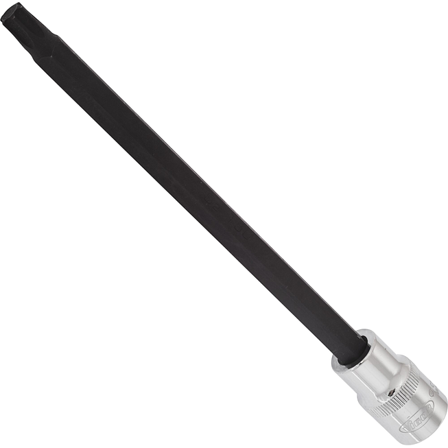VIGOR T Schraubendreher-Einsatz ∙ V2181 ∙ 1/2 Zoll (12,5 mm) Vierkant hohl ∙ Innen TORX® Profil ∙ SW T50