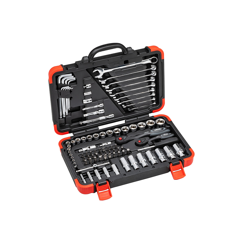 VIGOR Walizka na narzędzia ∙ V2470N ∙ Zabierak sześciokątny masywny 5/16 cala (8 mm), Zabierak kwadratowy drążony 1/4 cala (6,3 mm), Zabierak kwadratowy drążony 3/8 cala (10 mm) ∙ Profil zewnętrzny TORX®, Profil wewnętrzny TORX®, Profil z gniazdem sz VIGOR Walizka na narzędzia ∙ V2470N ∙ Zabierak sześciokątny masywny 5/16 cala (8 mm), Zabierak kwadratowy drążony 1/4 cala (6,3 mm), Zabierak kwadratowy drążony 3/8 cala (10 mm) ∙ Profil zewnętrzny TORX®, Profil wewnętrzny TORX®, Profil z gniazdem sz