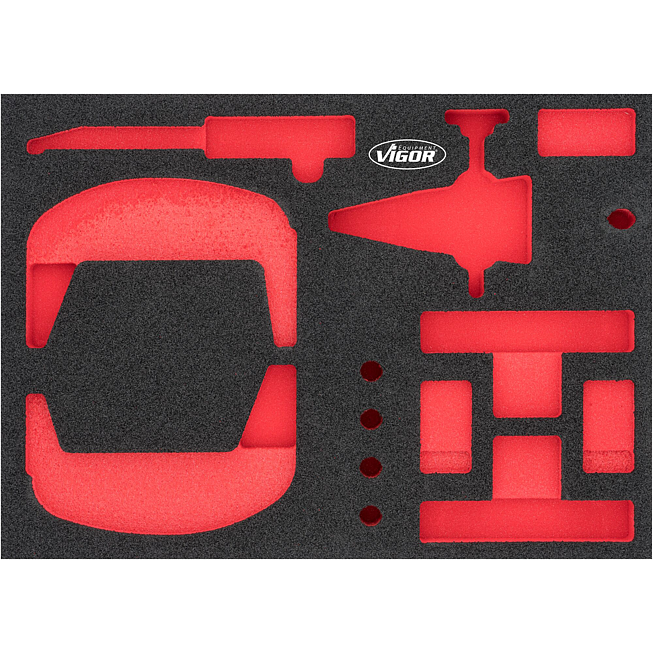 VIGOR Weichschaumeinlage ∙ leer ∙ V7261-L ∙ L x B x H: 393 mm x 282 mm x 35 mm