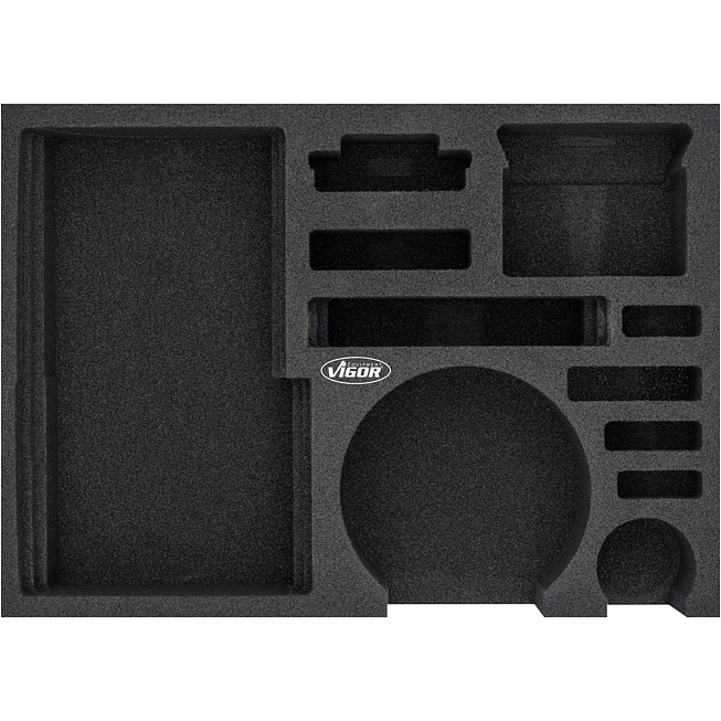 VIGOR Weichschaumeinlage ∙ leer ∙ V7273-L ∙ L x B x H: 393 mm x 282 mm x 35 mm