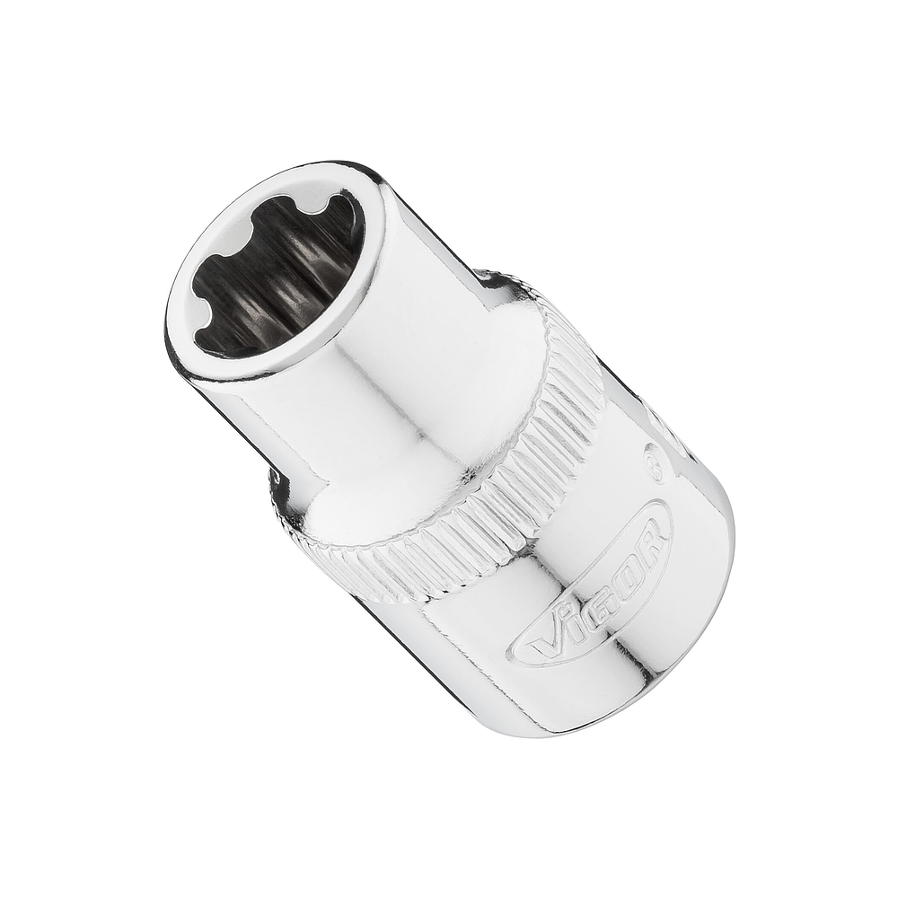 VIGOR T+ Steckschlüsseleinsatz ∙ V7920-EP11 ∙ 3/8 Zoll (10 mm) Vierkant hohl ∙ Außen TORX® Plus Profil ∙ SW E11+