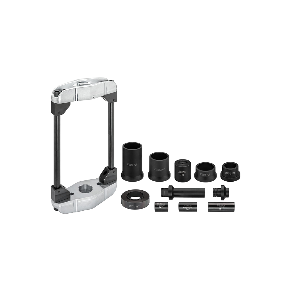 VIGOR Uniwersalna rama prasy do pojazd&oacute;w użytkowych 70&nbsp;ton do sworzni zwrotnicy i trzpieni ustalających ∙ V8667 ∙ 23‑częściowy ∙ Liczba narzędzi: 23